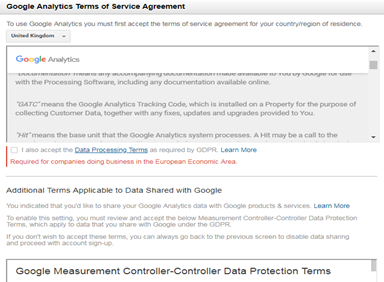 Google Analytics account Setup