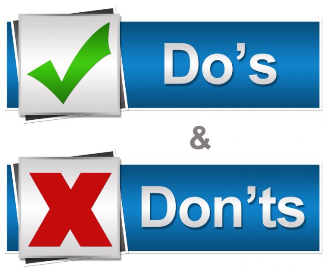 Do’s and Don’ts on a Live chat